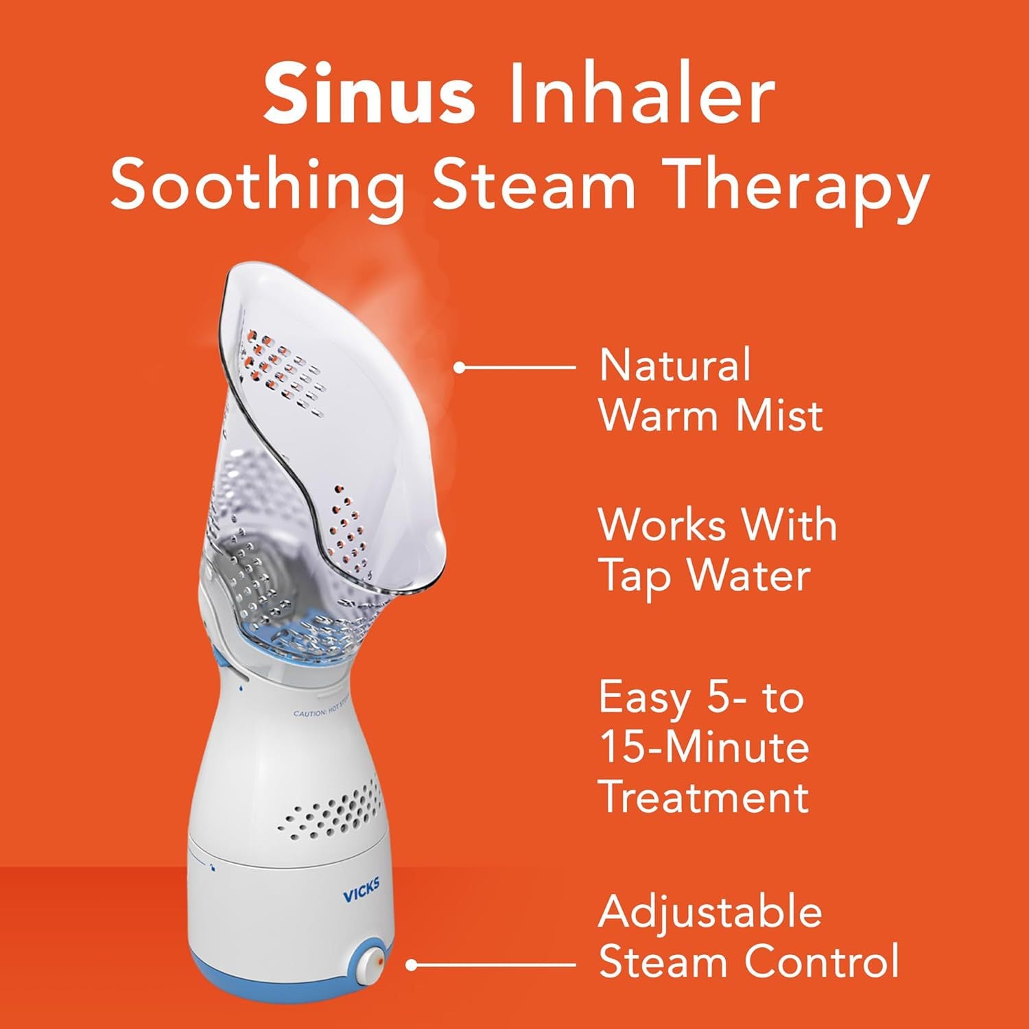 Vicks Personal Steam Inhaler For Relieving Congestion And Cough Soft Mask